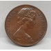 AUSTRALIA 1971 . TWO 2  CENTS COINS . FRILLED NECK LIZARD